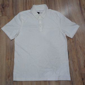 Via Europa Size Small White Cotton Blend New Shirt